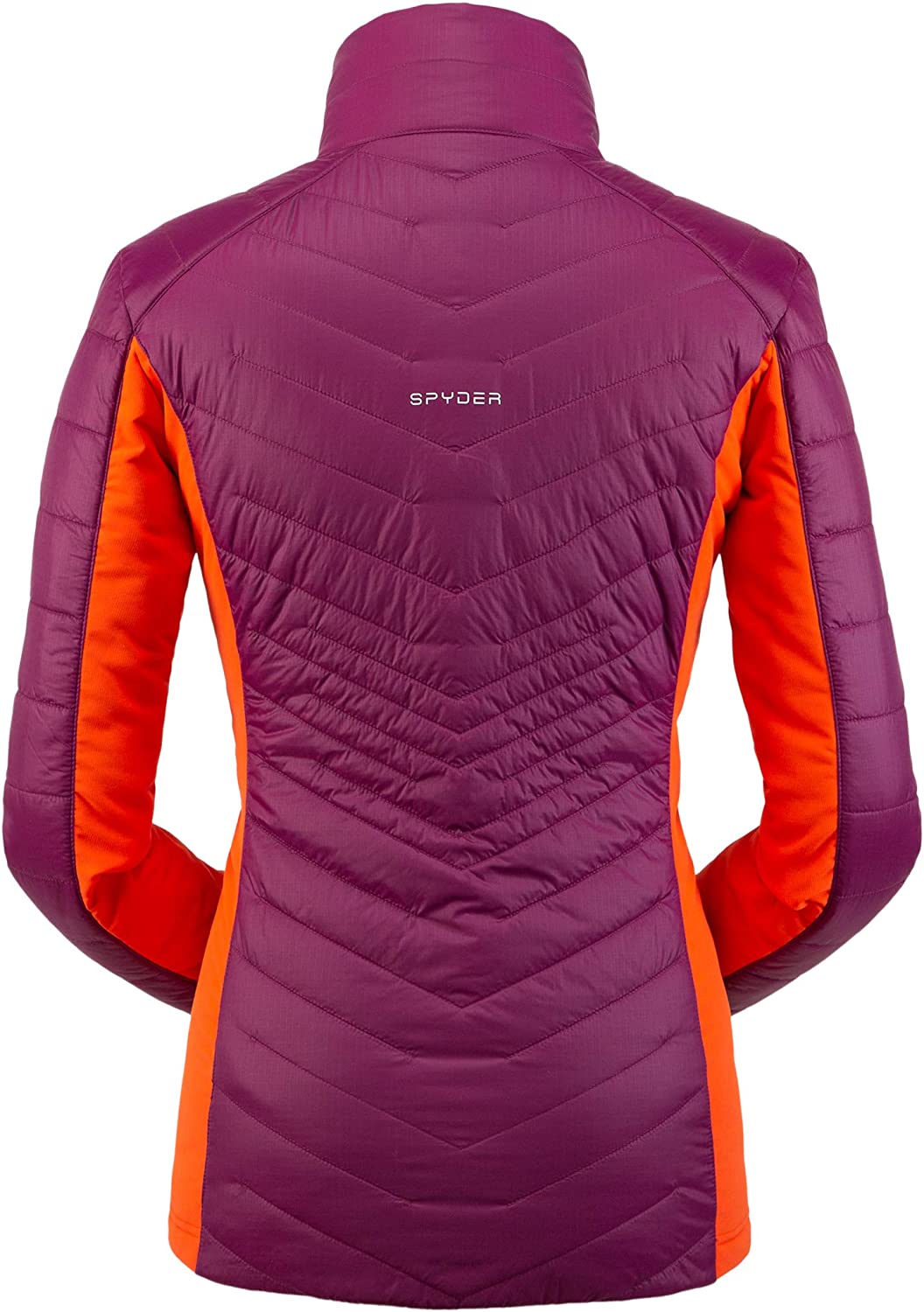 Price:$99.99    Spyder Women’s Glissade Hybrid Insulator Jacket – Ladies Full-Zip Insulated Outdoor Apparel  Clothing