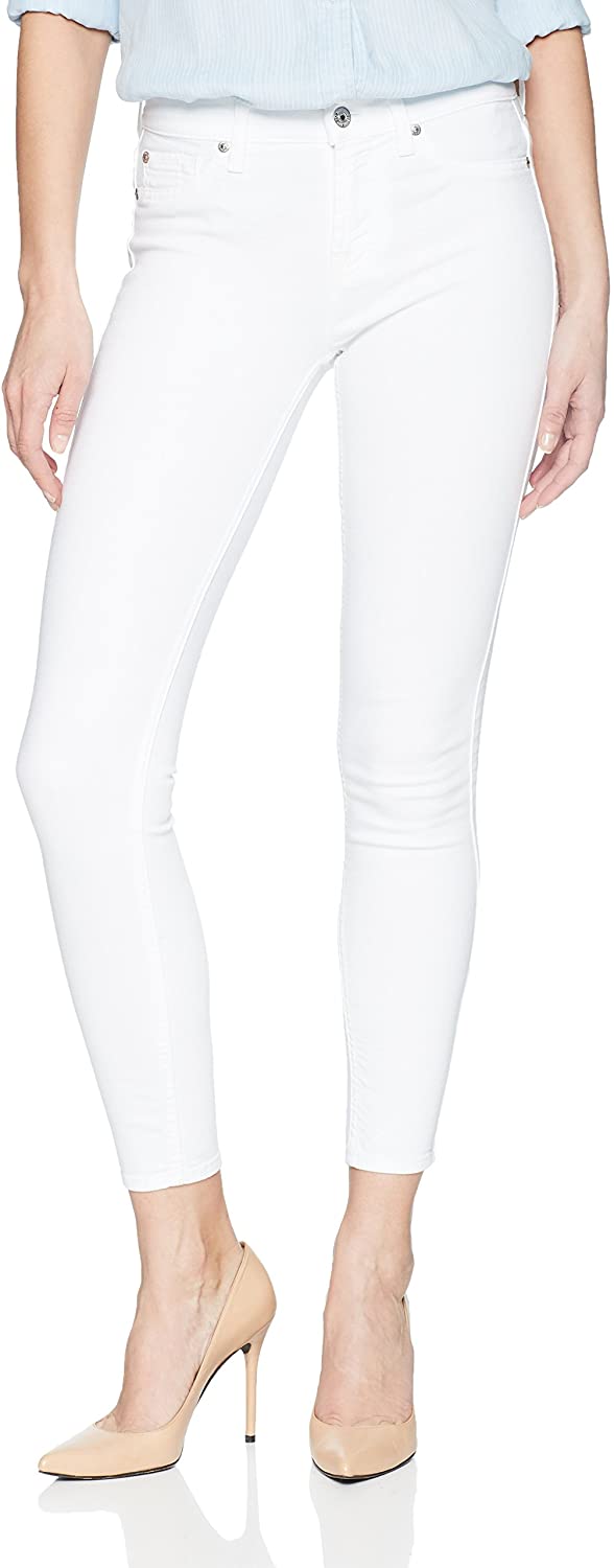 Price:$69.64    7 For All Mankind Women's Ankle Skinny Mid Rise Jeans  Clothing