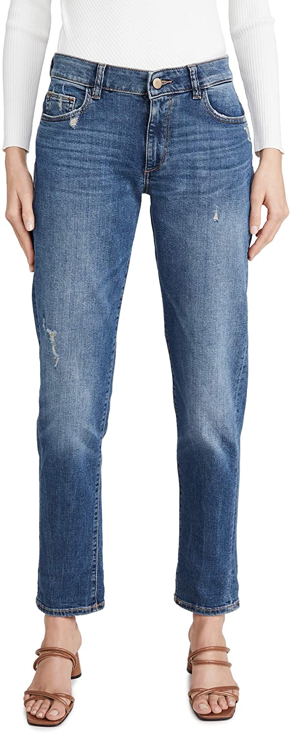 Price:$189.00    DL1961 Women's Riley Mid Rise Boyfriend  Clothing