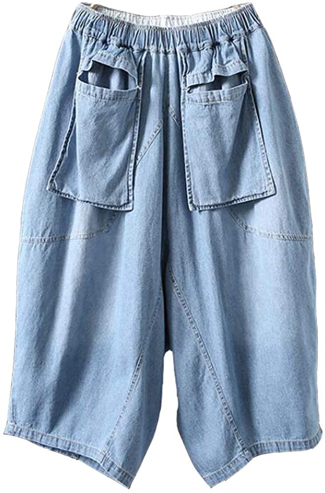 Price:$24.98 Minibee Women's Loose Corduroy Pants Elastic Waist Harlan Trousers With Pockets at Amazon Women’s Clothing store