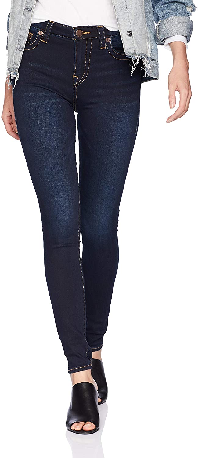 Price:$112.69    True Religion Women's High Rise Halle Skinny  Clothing