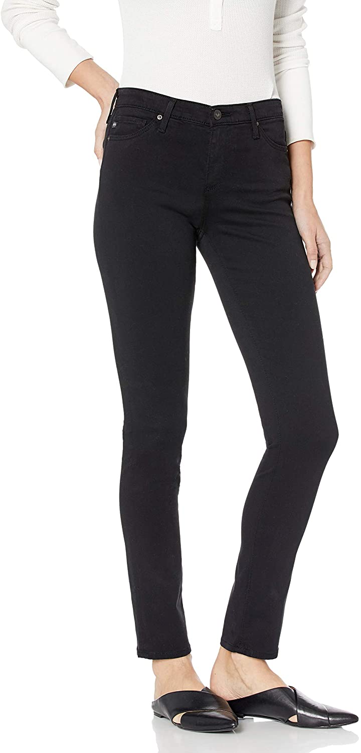 Price:$121.30    AG Adriano Goldschmied Women's The Prima Mid-Rise Cigarette Jean  Clothing