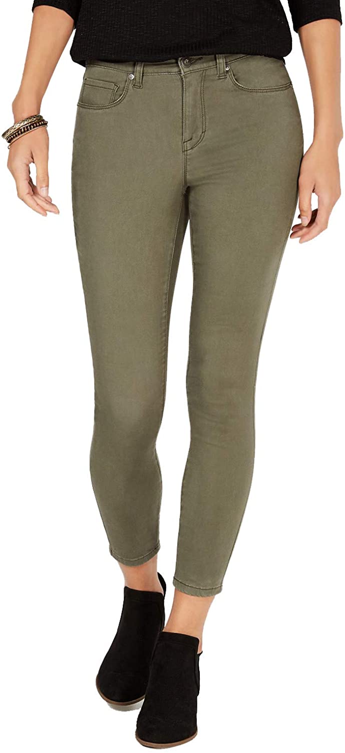 Price:$11.99 Style & Co Womens Super-Skinny Brushed Ankle Jeans Olive Night 18 at Amazon Women's Jeans store