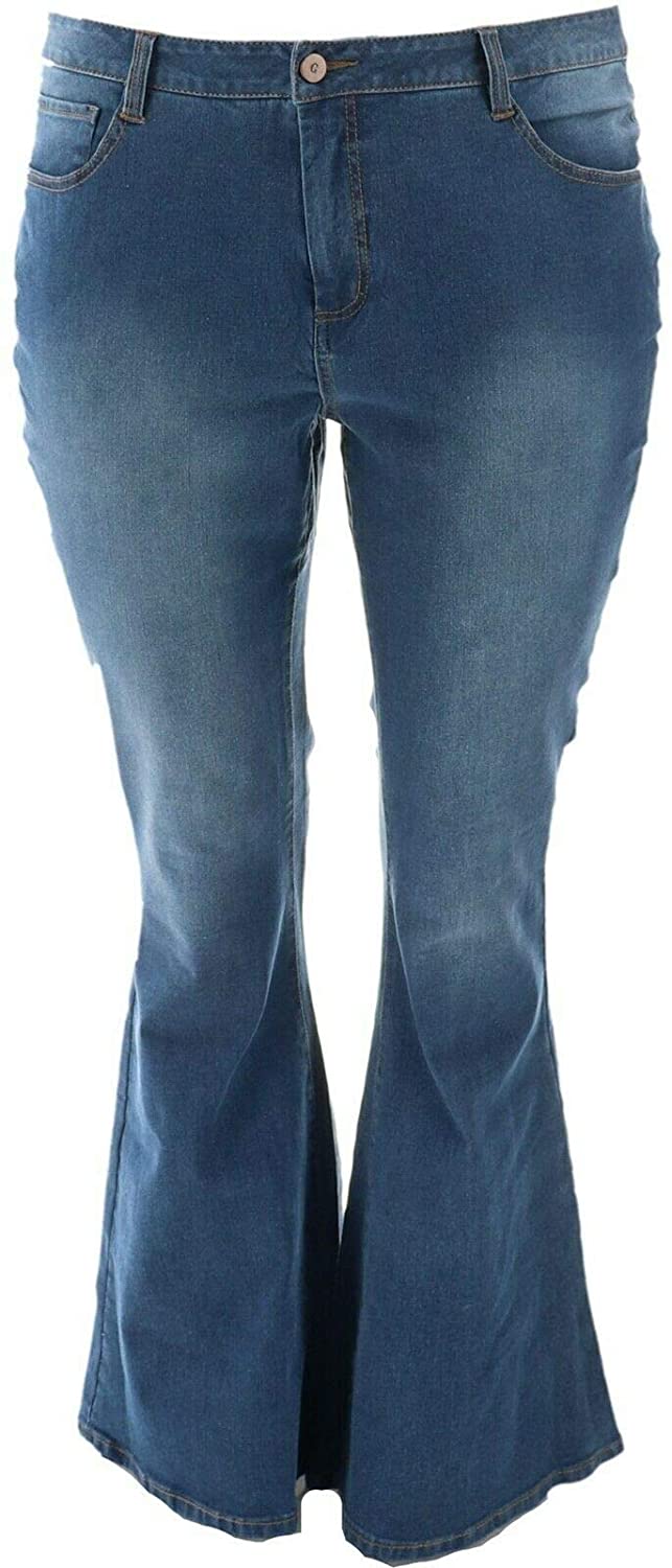 Price:$24.97 Gili Dual Stretch Flare Leg Jeans A344726 at Amazon Women's Jeans store
