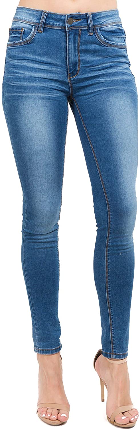 Price:$17.99 TwiinSisters Women's Super Comfy Basic Low Rise Skinny Jeans with Comfort Stretch at Amazon Women's Jeans store