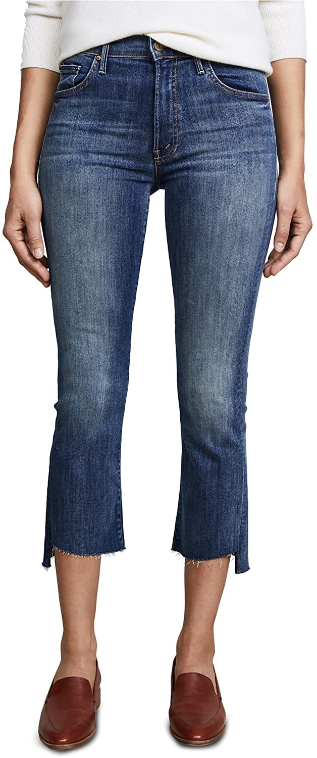 Price:$228.00 MOTHER Women's The Insider Crop Step Fray Jeans at Amazon Women's Jeans store