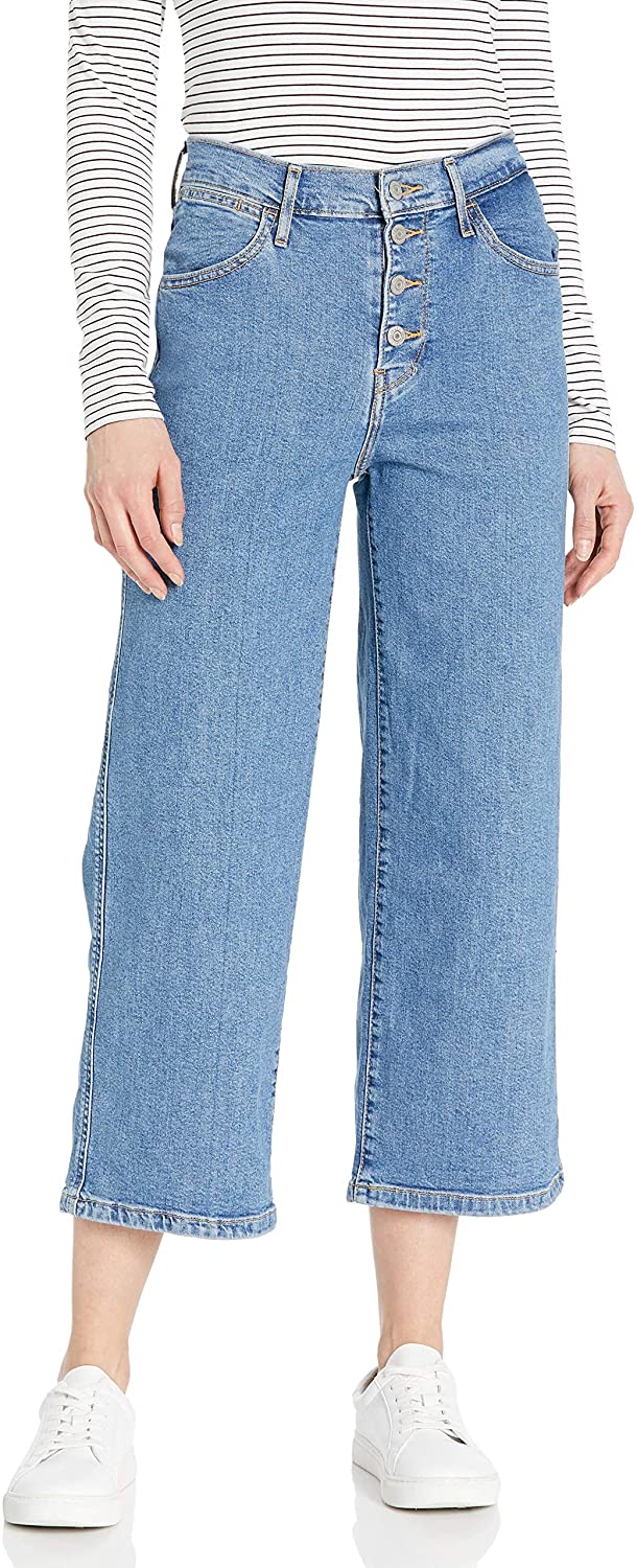 Price:$26.75 Levi's Women's Mile High Wide Leg Buttons Jeans at Amazon Women's Jeans store