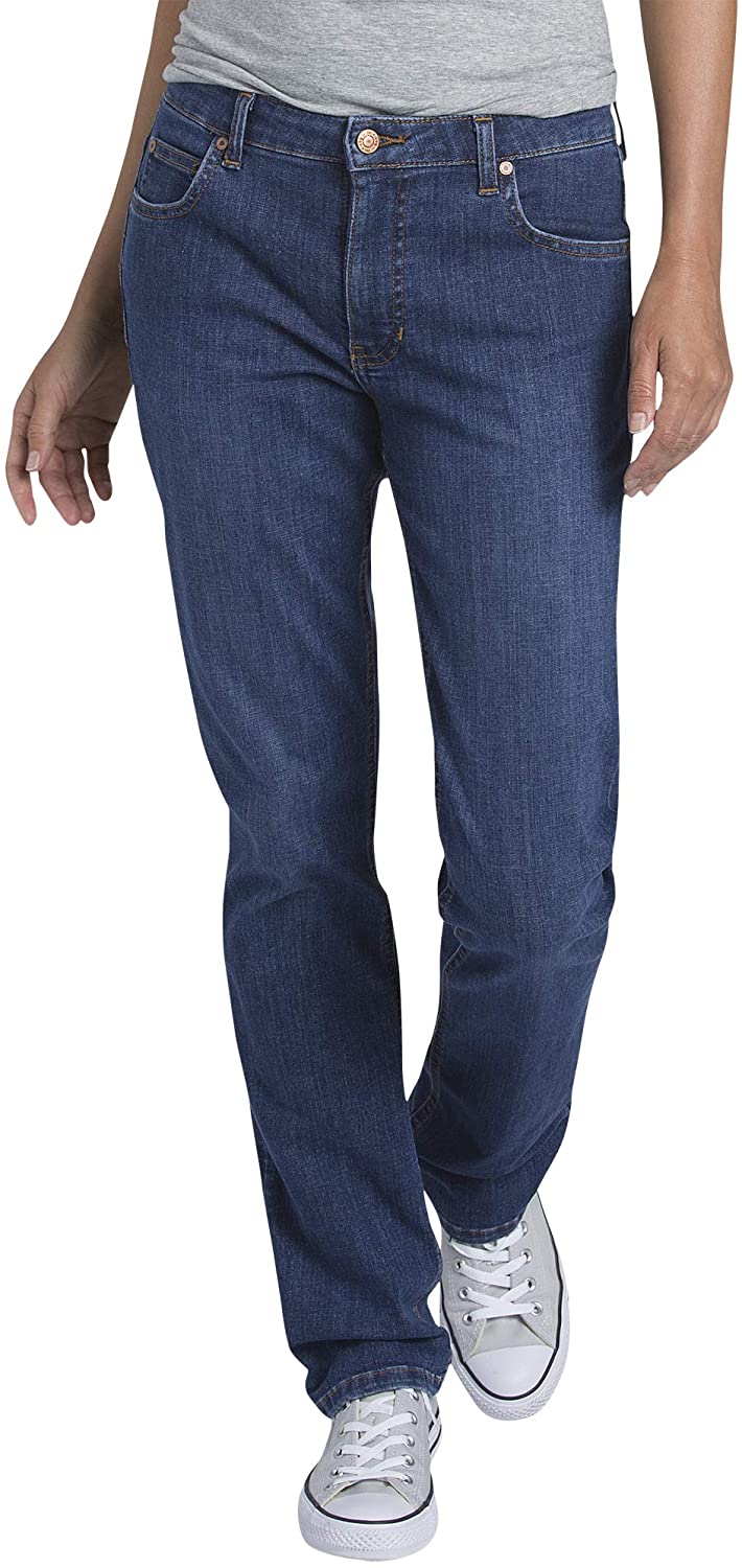 Price:$34.99 Dickies Women's Perfect Shape Denim Jean-Straight Stretch at Amazon Women's Jeans store