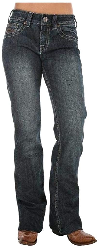 Price:$68.81    Cowgirl Tuff Women's Dark Wash Don't Fence Me in Jeans - Jdarkw  Clothing