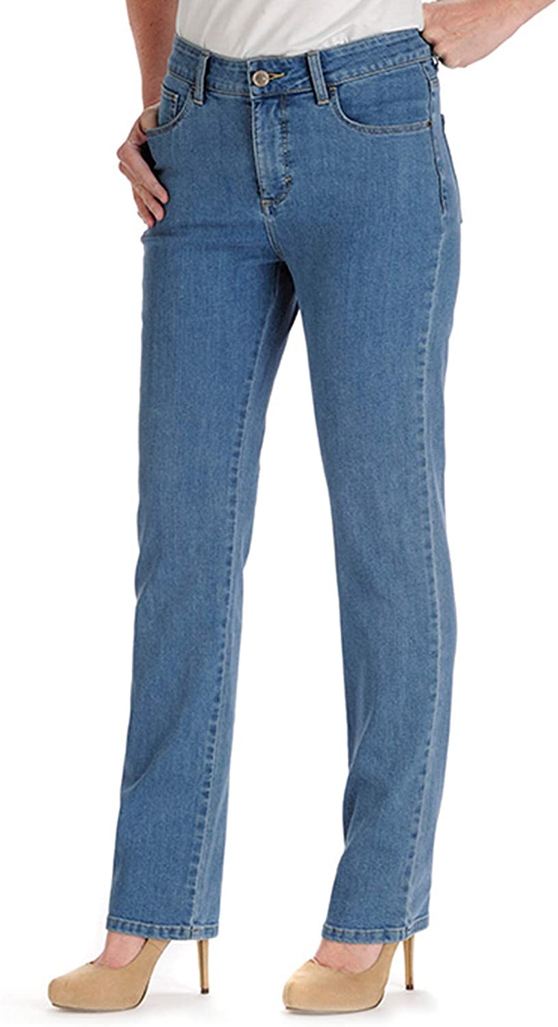 Price:$23.86 LEE Women's Tall Instantly Slims Classic Relaxed Fit Monroe Straight Leg Jean at Amazon Women's Jeans store