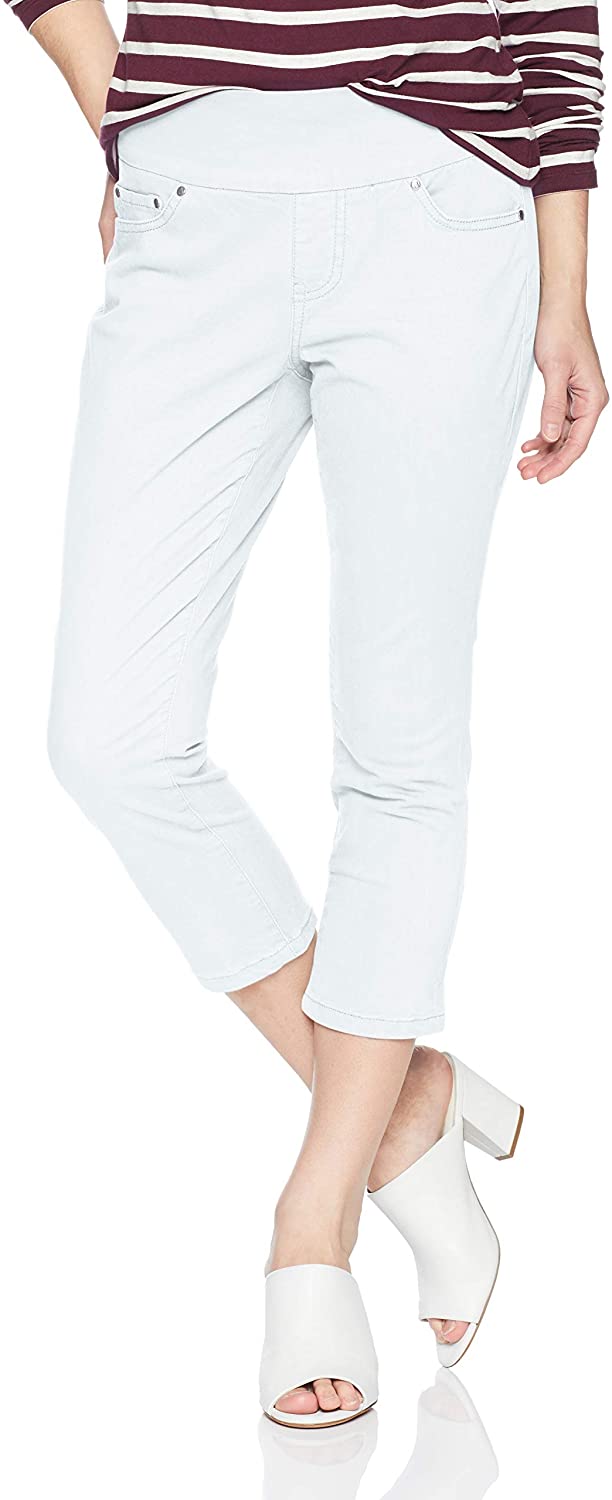 Price:$20.99    Jag Jeans Women's Petite Peri Straight Pull on Crop  Clothing