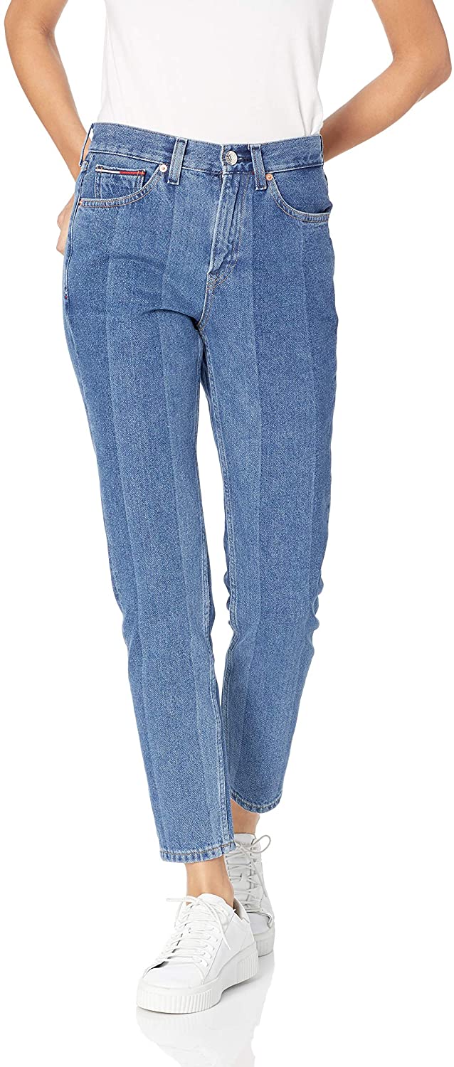 Price:$97.14 Tommy Hilfiger Women's High Rise Slim Fit Crop Jeans at Amazon Women's Jeans store