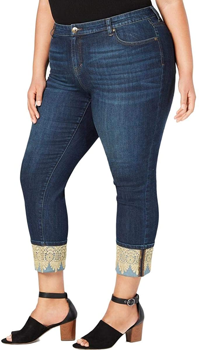 Price:$12.18 Style & Co. Womens Plus Metallic Cuffed Boyfriend Jeans at Amazon Women's Jeans store