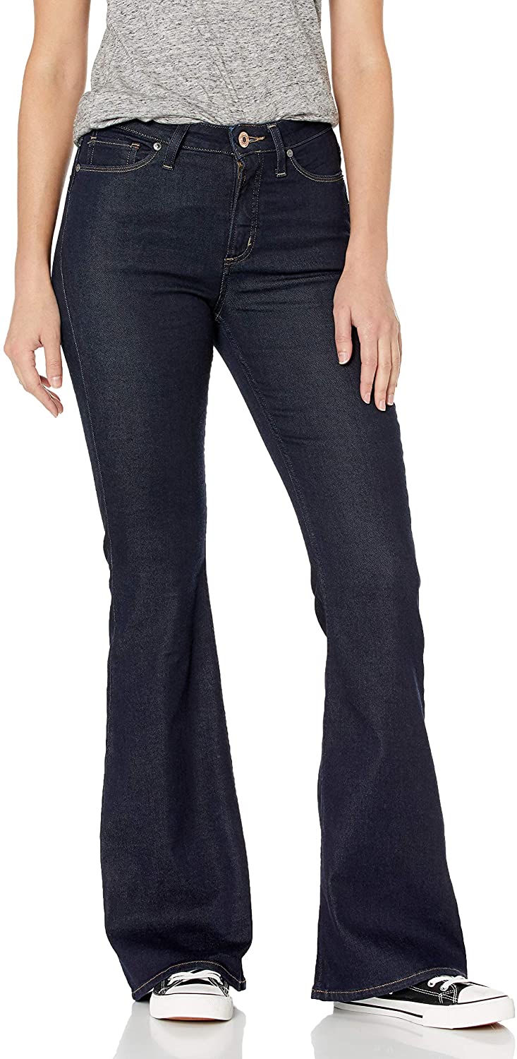 Price:$57.69    Silver Jeans Co. Women's Mazy High Rise Flare Jeans  Clothing
