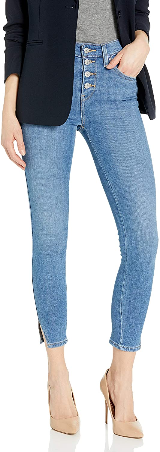 Price:$44.62 Levi's Women's 721 High Rise Exposed Buttons Ankle Jeans at Amazon Women's Jeans store