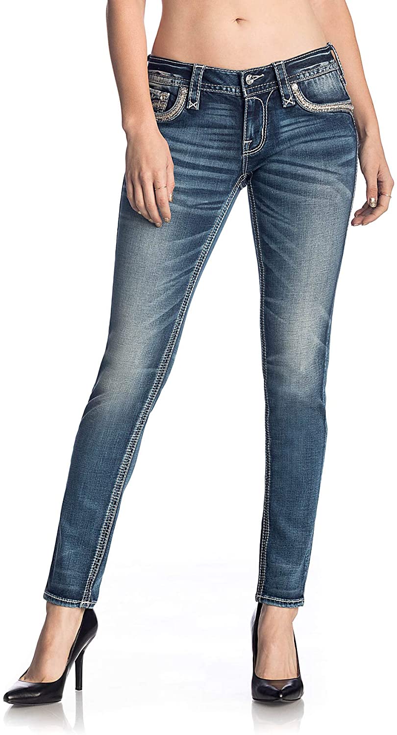Price:$163.95 Rock Revival - Womens Glorea S203 Skinny Jeans at Amazon Women's Jeans store