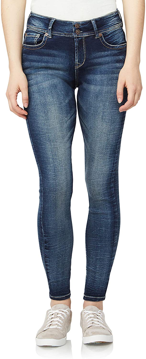 Price:$16.69    WallFlower Women's Juniors InstaSoft Ultra Fit Skinny Jeans  Clothing