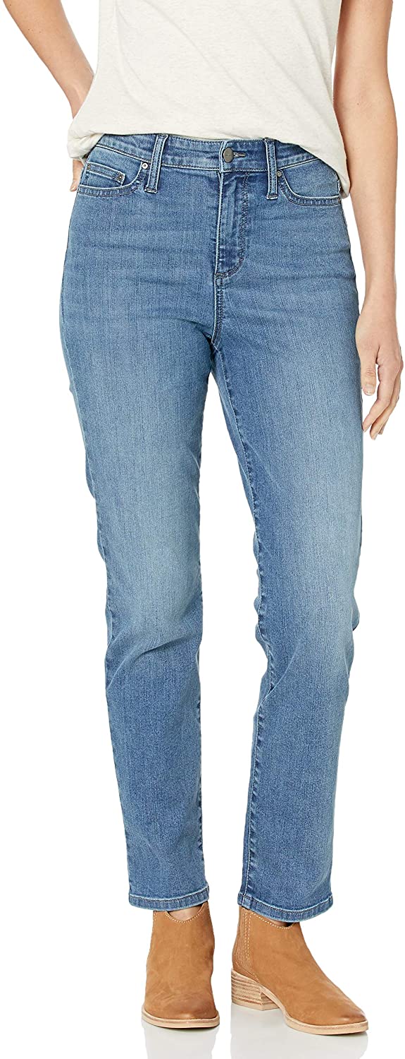 Price:$29.88    Amazon Brand - Daily Ritual Women's High-Rise Slim Straight Jean  Clothing