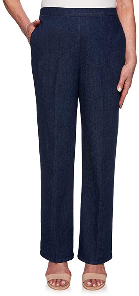 Price:$47.95 Alfred Dunner Women's Lake Tahoe Denim Pants - Medium Length at Amazon Women's Jeans store