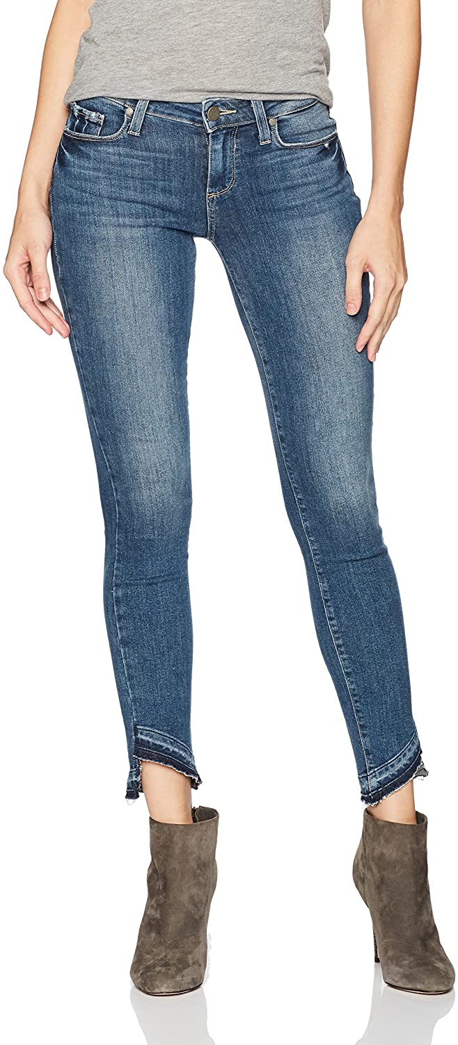 Price:$211.23    PAIGE Women's Verdugo Ankle W/Slanted Undone Hem Jeans Era, 29  Clothing