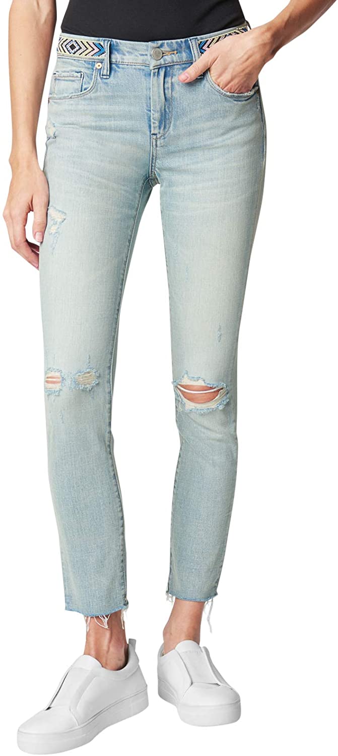 Price:$118.00 [BLANKNYC] Indigo Reade Crop High Waist Jeans, Nashville at Amazon Women's Jeans store