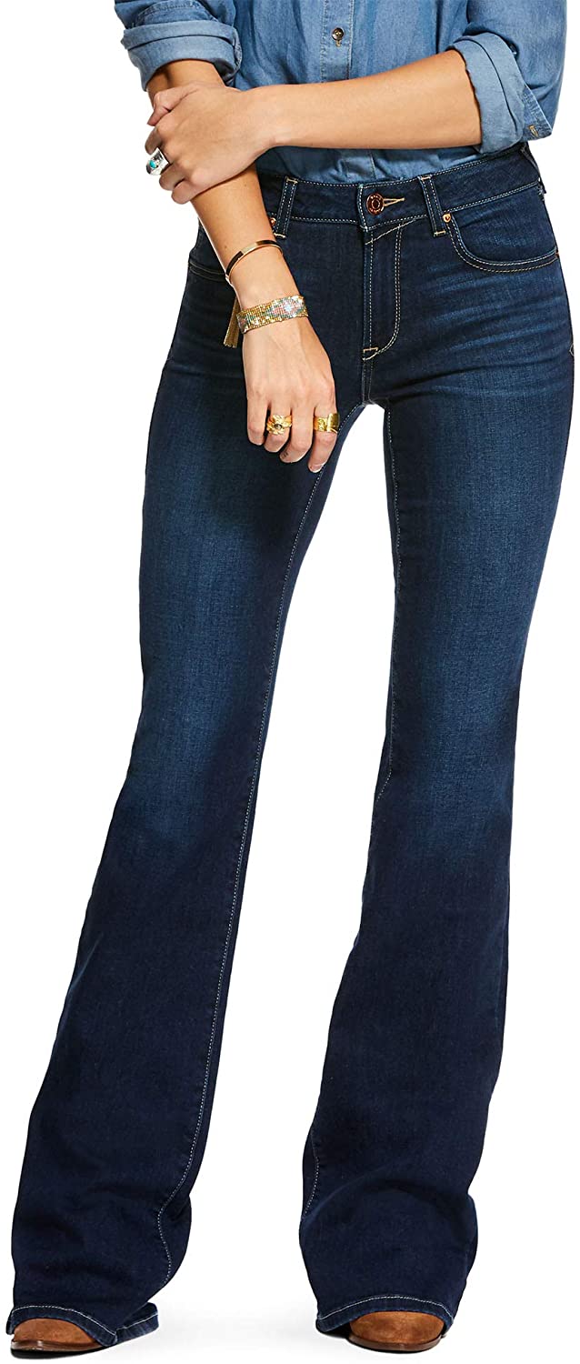 Price:$70.73 ARIAT Women's Ultra Stretch Perfect Rise Katie Flare Jean at Amazon Women's Jeans store