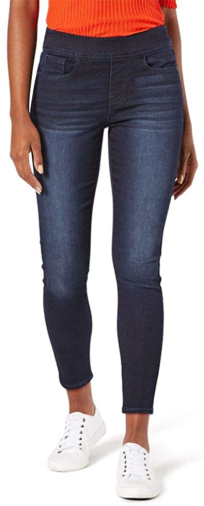 Price:$25.30 Signature by Levi Strauss & Co. Gold Label Women's Mid-Rise Pull On Skinny Crop Jeans, Harbor View, 16 at Amazon Women's Jeans store