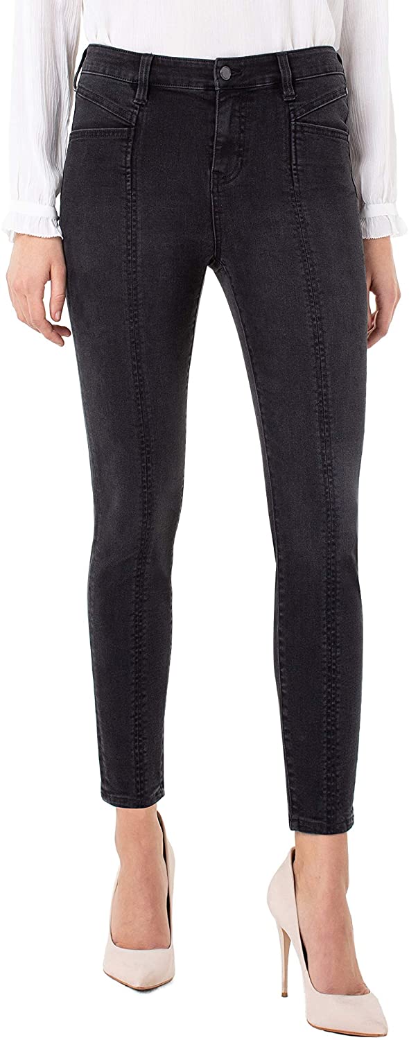 Price:$89.00 Liverpool Women's Abby Seamed Ankle Skinny Shades of Grey Jeans at Amazon Women's Jeans store