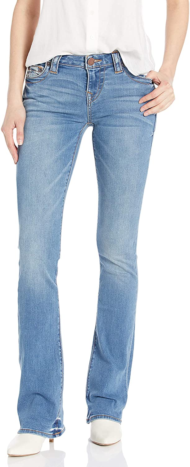 Price:$156.46    True Religion Women's Becca Mid Rise Boot Flap  Clothing