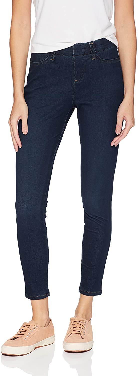 Price:$8.47    Amazon Essentials Women's Skinny Stretch Pull-On Knit Jegging  Clothing