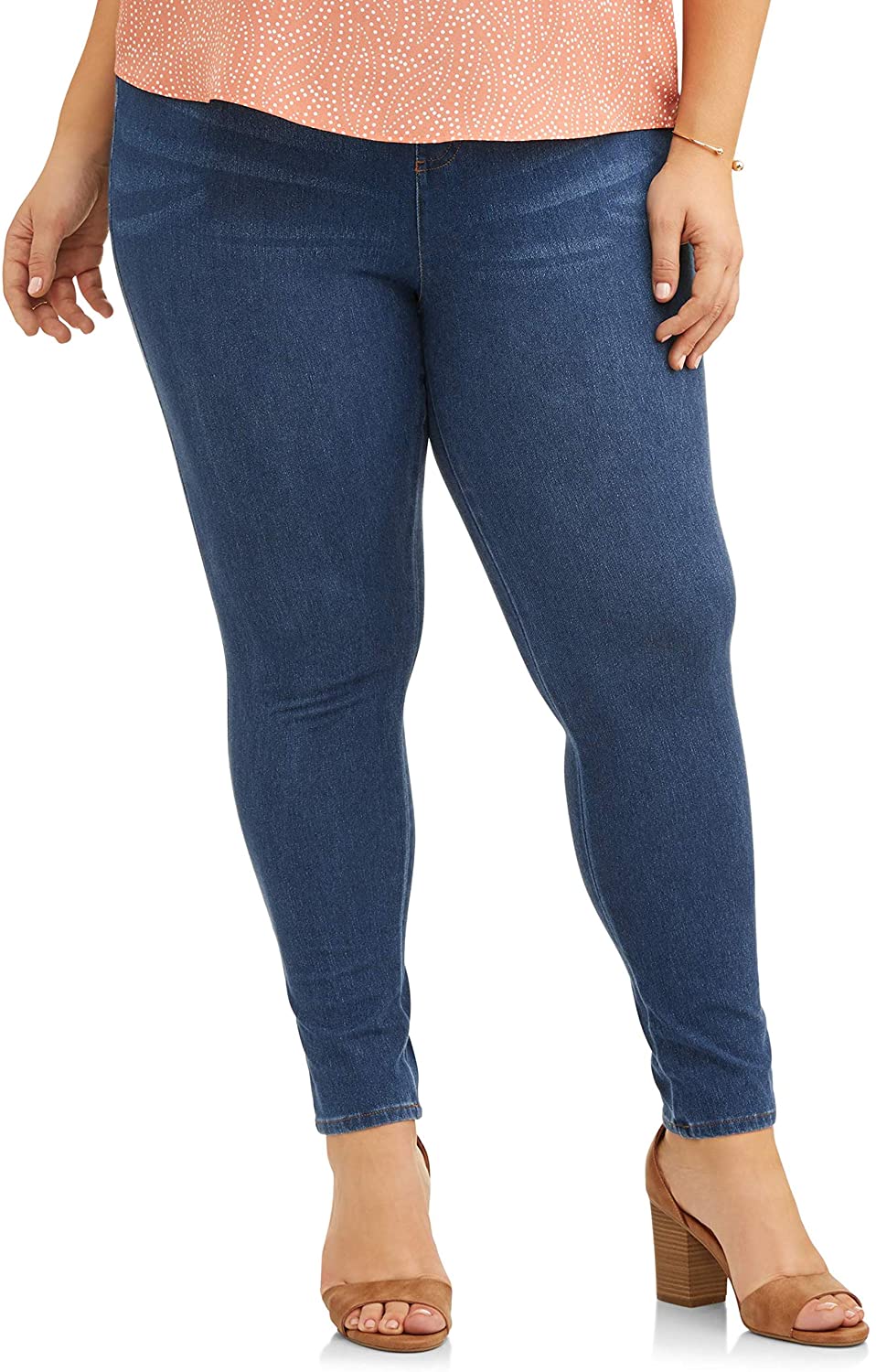 Price:$11.69 Terra & Sky Medium Denim Plus Size Ankle Jegging at Amazon Women’s Clothing store