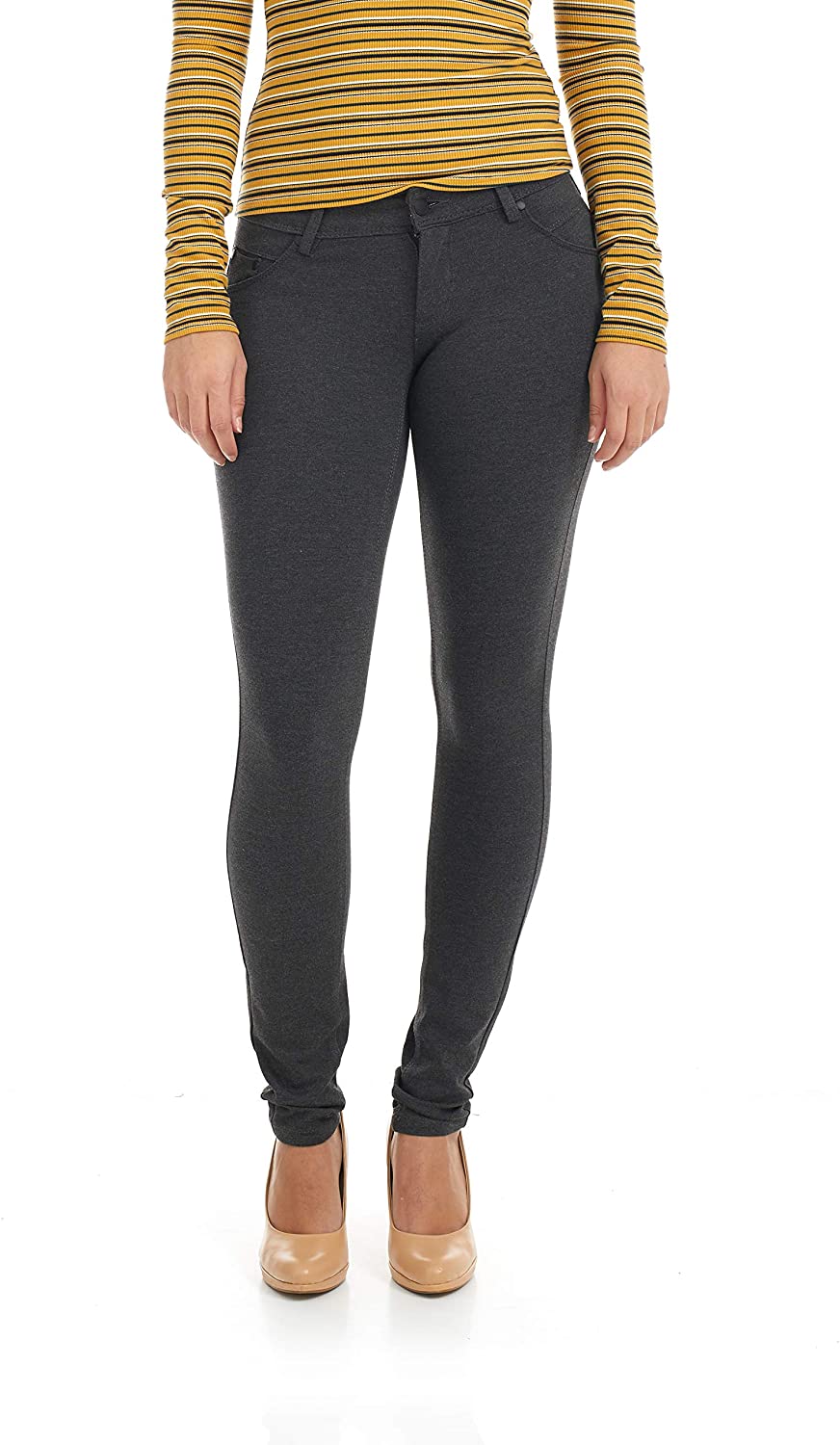 Price:$34.95 Suko Jeans Women's Ponte Skinny Pants - Lift and Contour - Stretch at Amazon Women’s Clothing store