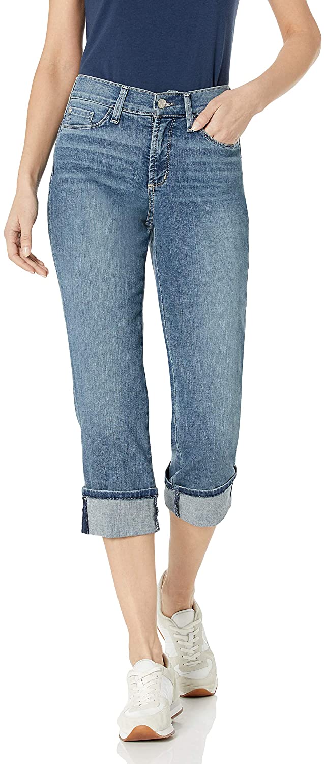 Price:$48.01 NYDJ Women's Dayla Wide Cuff Capri Jeans at Amazon Women's Jeans store