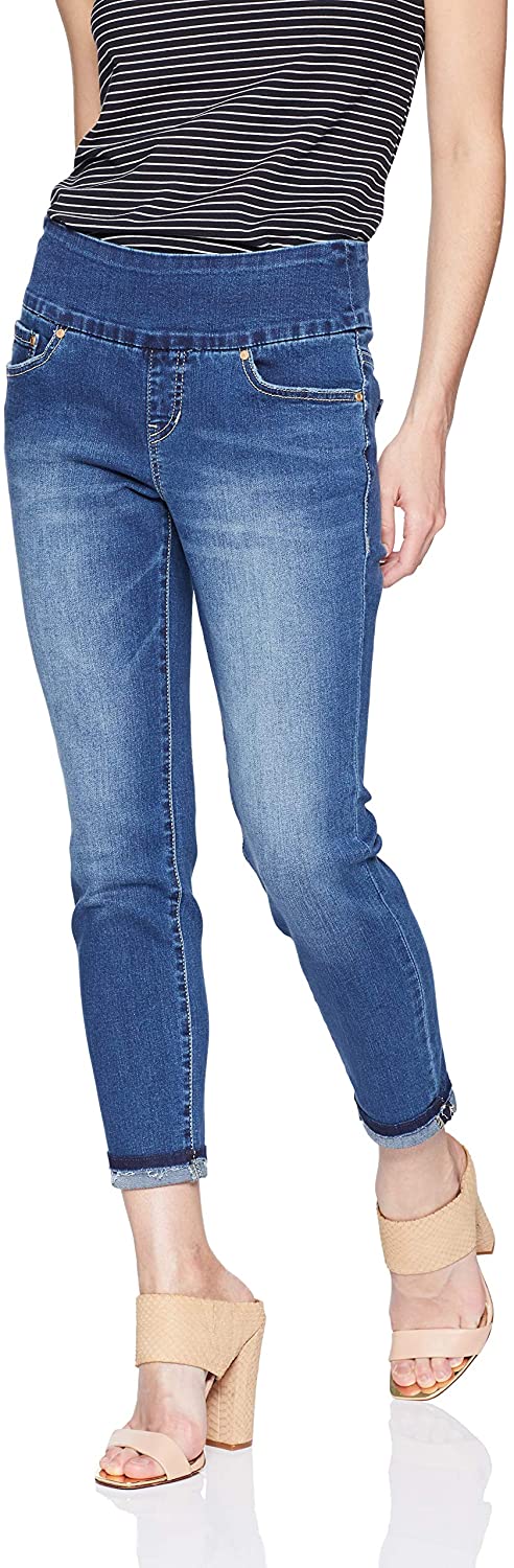 Price:$58.93    Jag Jeans Women's Petite Amelia Pull on Slim Fit Ankle Jean  Clothing