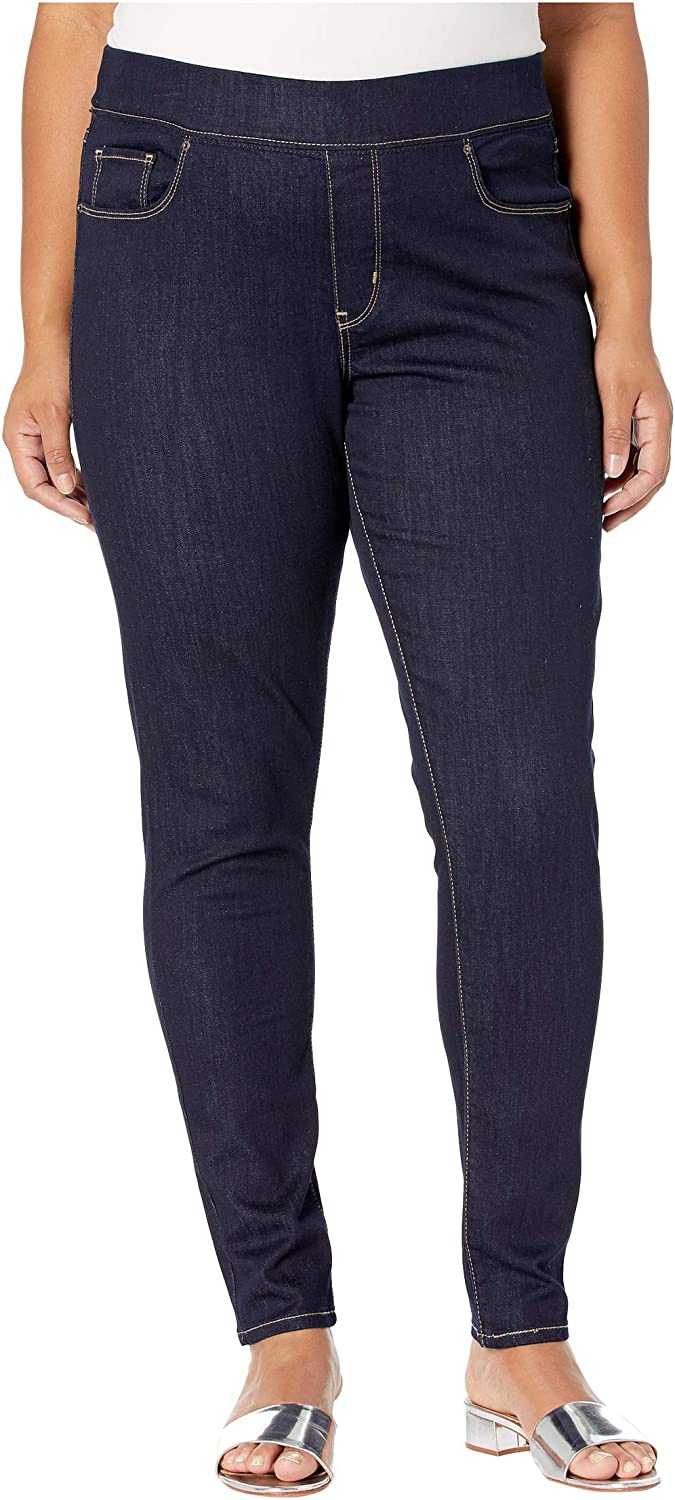 Price:$29.99 Levi's Women's Perfectly Slimming Plus-Size Pull-on Skinny Jeans at Amazon Women's Jeans store