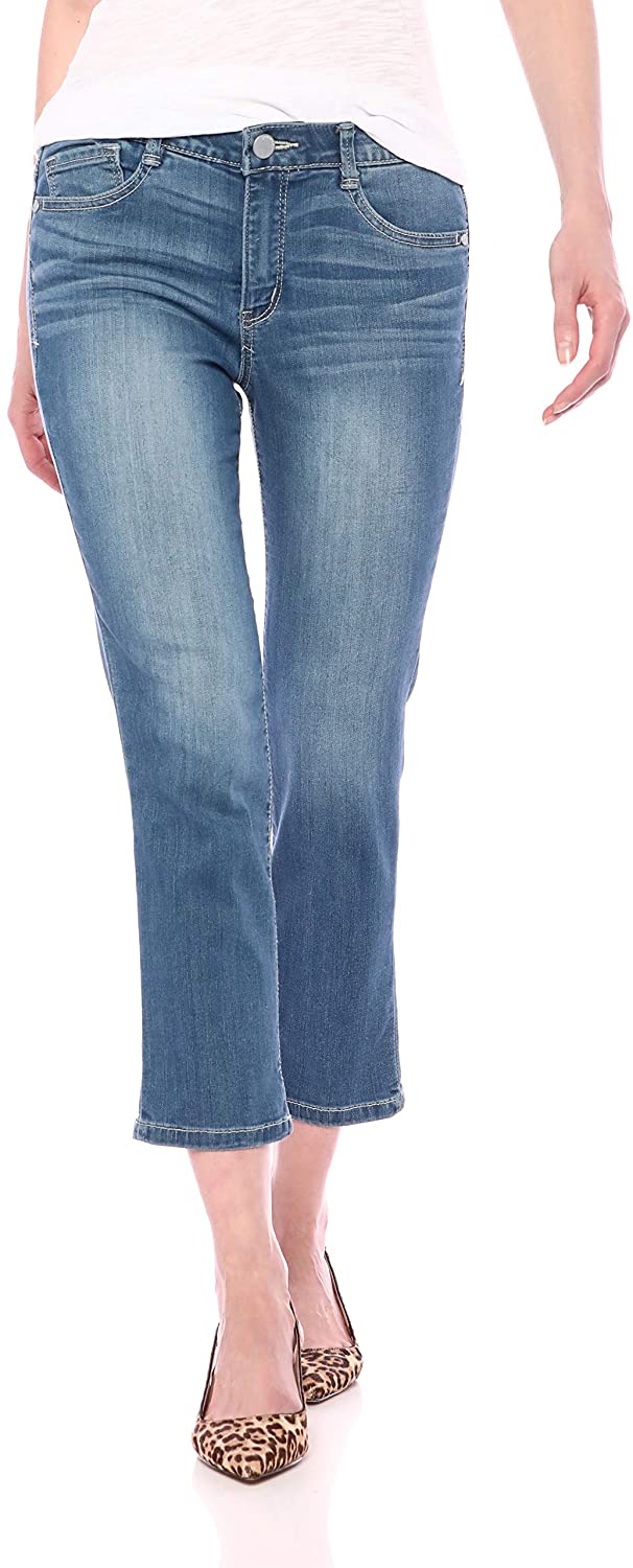 Price:$51.94 Democracy Women's 23" High Rise Ab Solution Crop at Amazon Women's Jeans store