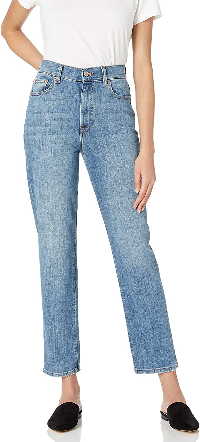 Price:$54.90    The Drop Women's Standard Miranda High-Rise Straight Fit Ankle Jean  Clothing