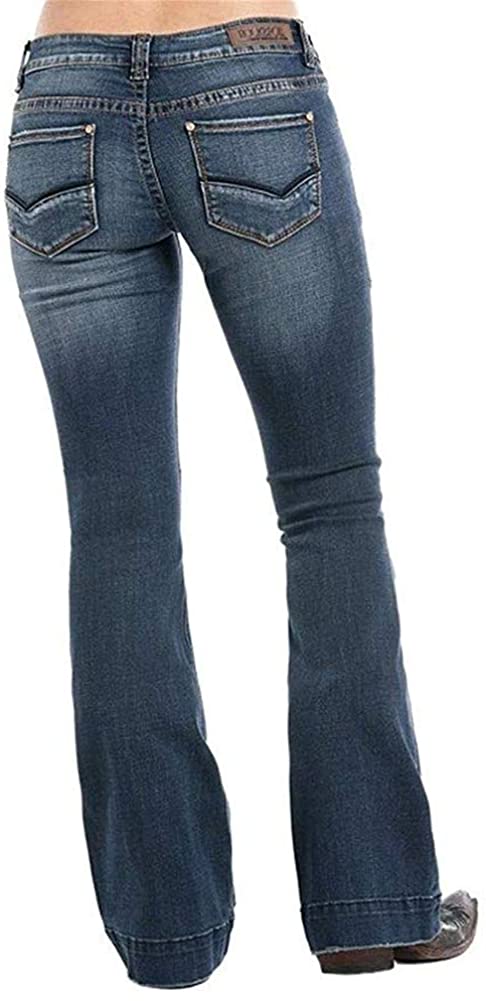 Price:$72.89 Rock & Roll Cowgirl Women's Trouser Extra Stretch Jeans at Amazon Women's Jeans store