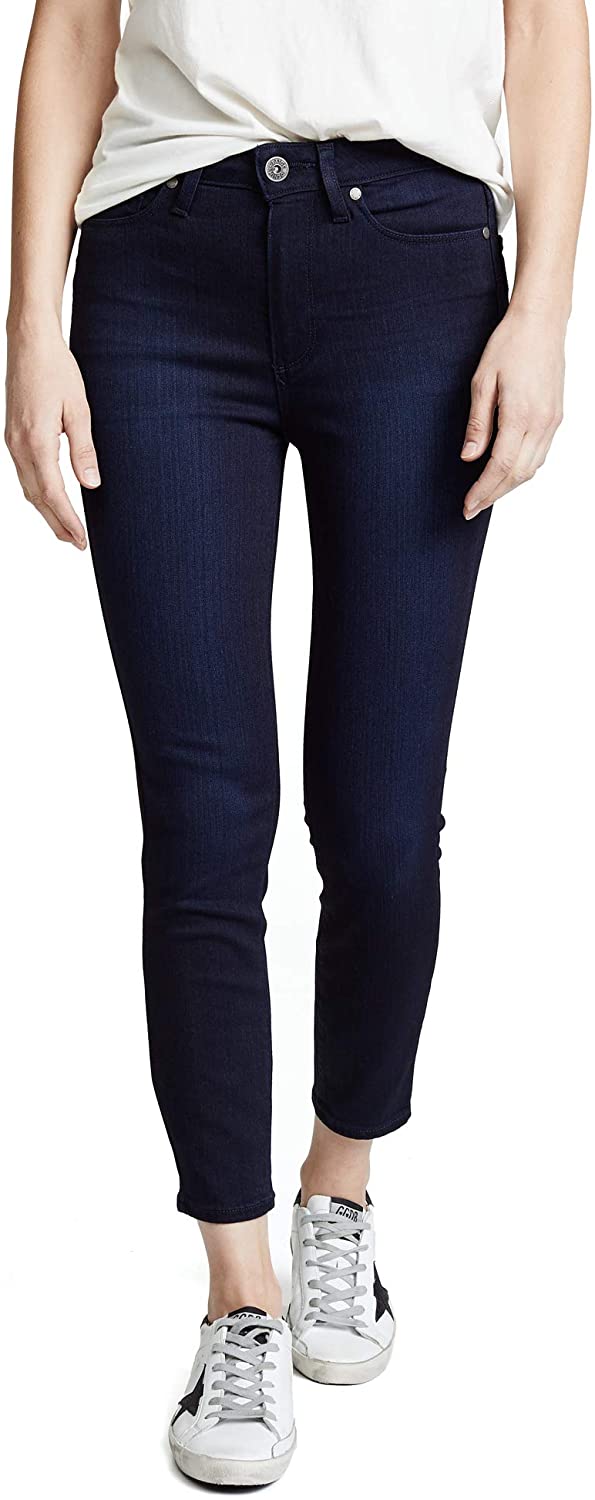 Price:$140.00    PAIGE Women's Margot High Rise Crop Skinny Jeans  Clothing