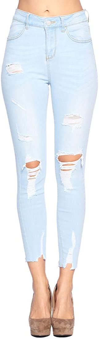 Price:$24.47 ICONICC Women's Butt Lifting Skinny Jeans Destroyed and Ripped Stretch Denim at Amazon Women's Jeans store