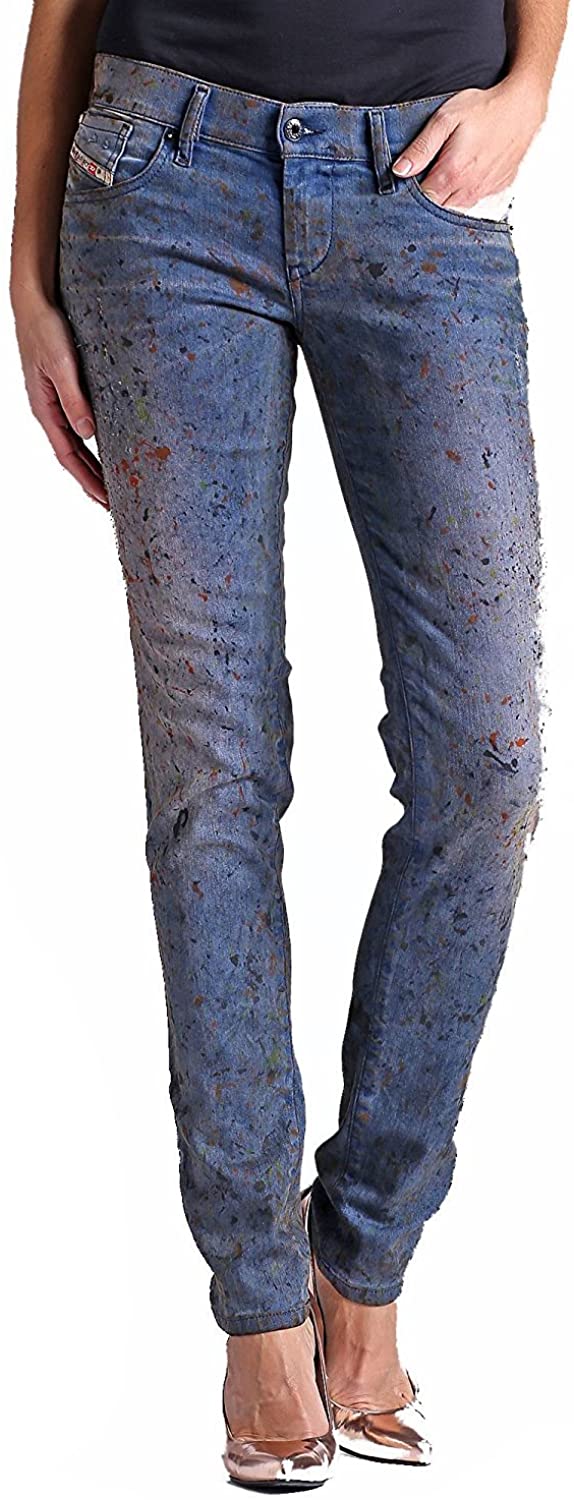 Price:$60.30    Diesel Getlegg 0821Z Slim Skinny (25W x 32L, Denim)  Clothing