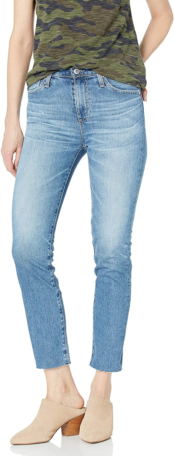 Price:$157.50    AG Adriano Goldschmied Women's Isabelle High Rise Straight Leg Jean  Clothing