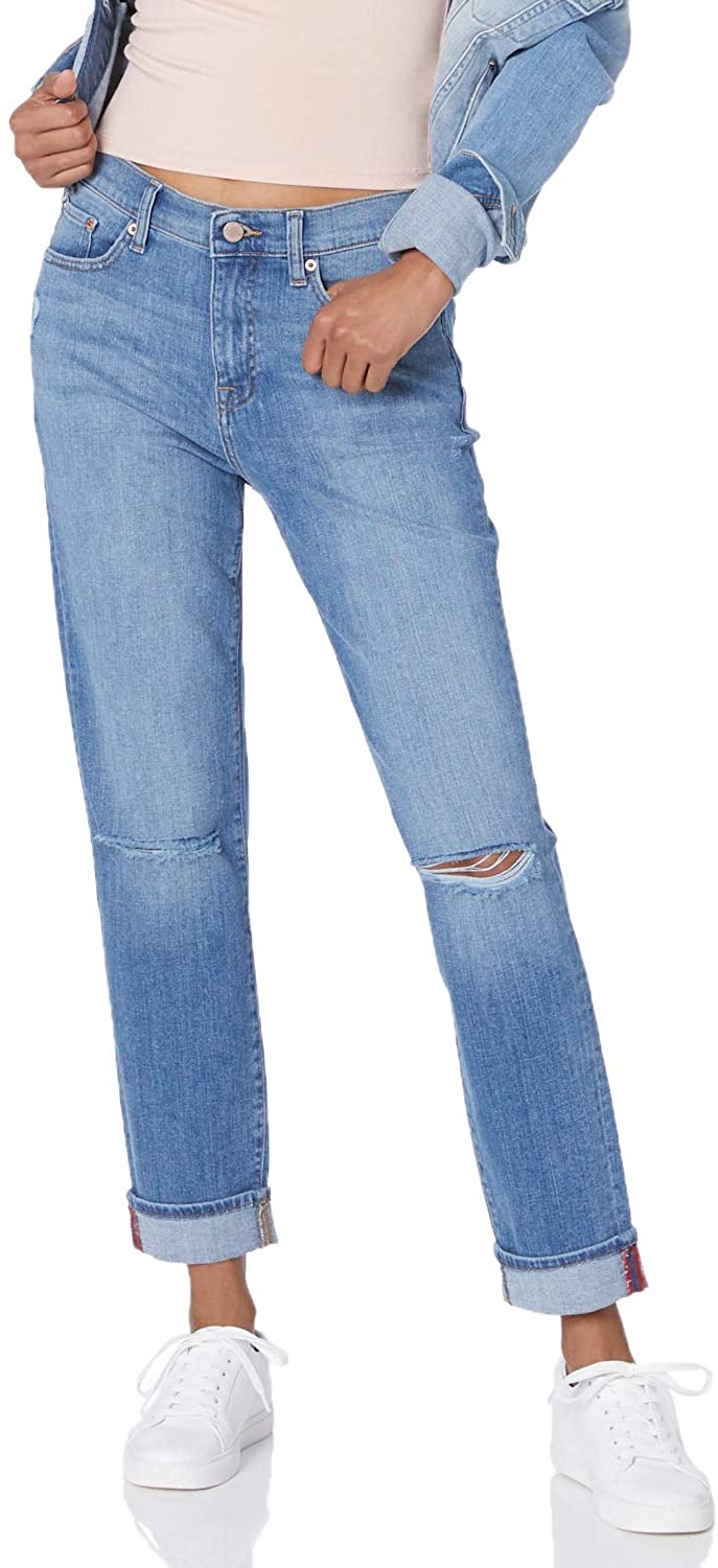 Price:$54.90    The Drop Women's Standard Westwood Mid Rise Boyfriend Jean  Clothing