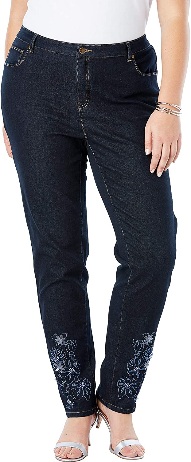 Price:$19.47 Jessica London Women's Plus Size Embroidered Jeans at Amazon Women's Jeans store