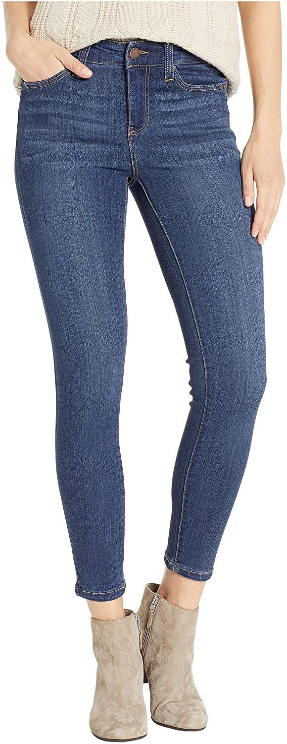 Price:$89.00 Liverpool Womens Petite Abby Ankle in Silky Soft Stretch Denim in Elysian Dark at Amazon Women's Jeans store