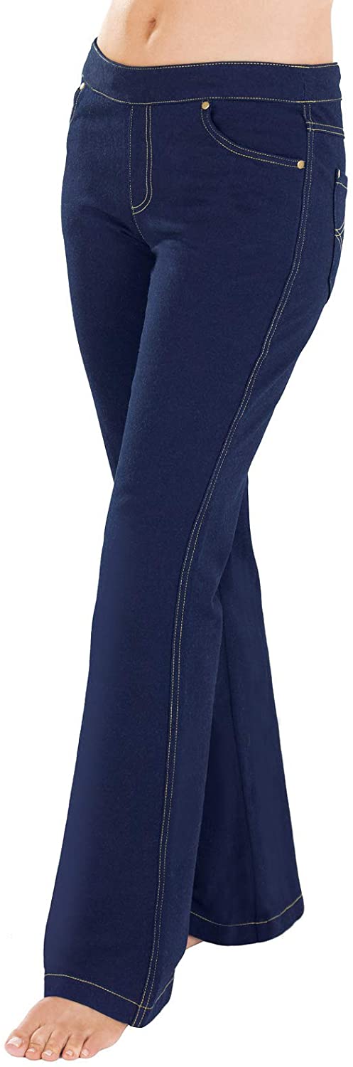 Price:$37.49 PajamaJeans Women's Fleece-Lined Stretch Knit Denim Jeans - Bootcut & Skinny at Amazon Women's Jeans store