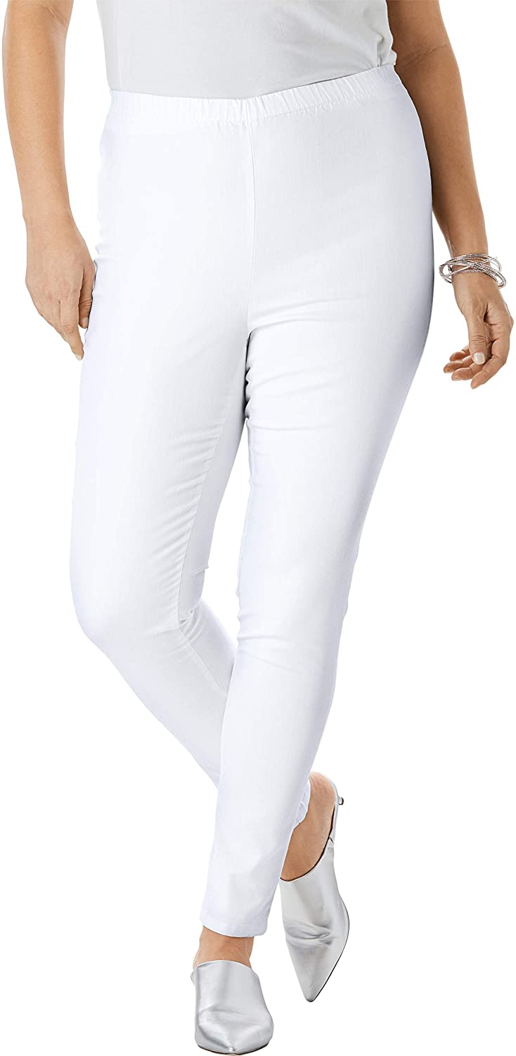 Price:$14.74 Roamans Women's Plus Size Skinny-Leg Pull-On Stretch Jean at Amazon Women's Jeans store