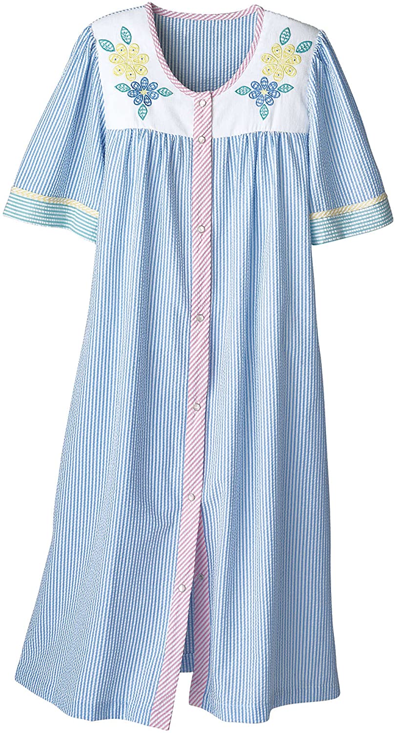 Price:$30.95 National Seersucker House Coat at Amazon Women’s Clothing store