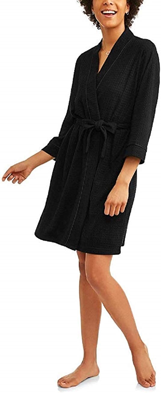 Price:$19.99 Secret Treasures Women's Short Wrap Robe at Amazon Women’s Clothing store