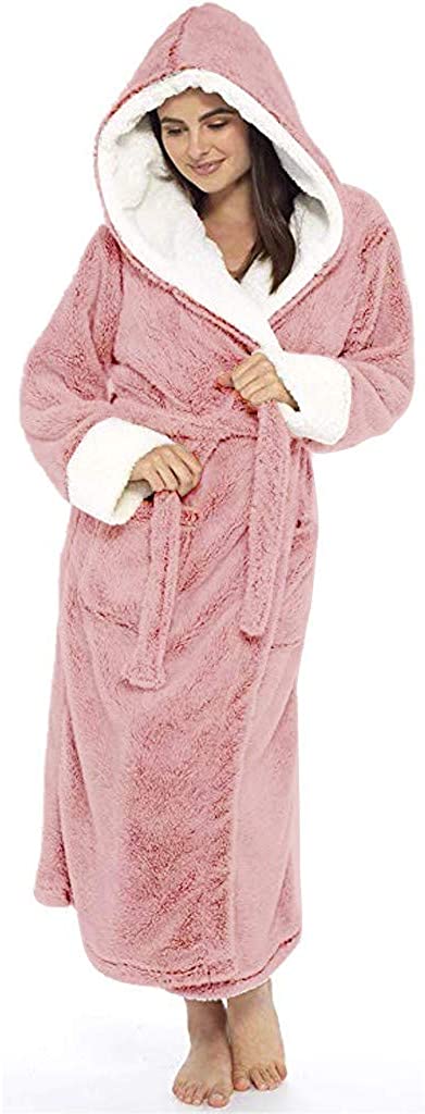 Price:$1.99 SPE969 Men's Plush Shawl Bathrobe Home Clothes, Winter Lengthened Long Sleeved Robe Coat at Amazon Men’s Clothing store